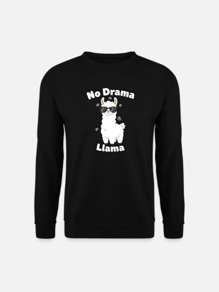 no drama llama - Unisex Sweatshirt - black