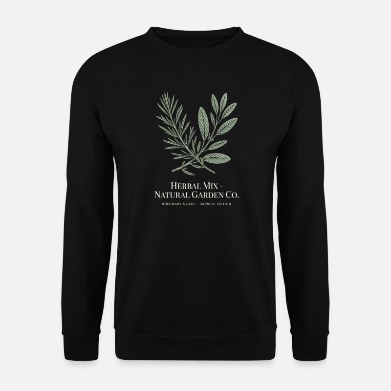 Herbal Mix – Rosmarin & Salbei - Unisex Pullover - Schwarz
