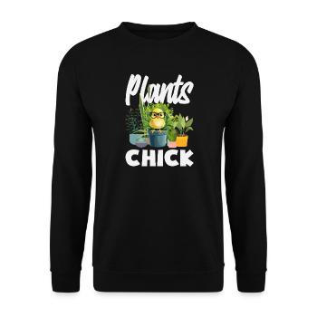 Garden & Plant Lovers Gifts - Unisex Sweatshirt - black - Front - Alina (178cm) & Michal (187cm)