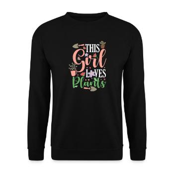 Garten- Und Pflanzenliebhaber Geschenke - Unisex Pullover - Schwarz - Vorne - Alina (178cm) & Michal (187cm)