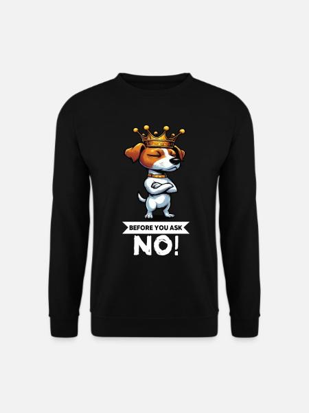 Before You Ask Jack Russel terrier Jack russel dog - Unisex Pullover - Schwarz