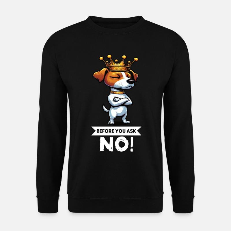 Before You Ask Jack Russel terrier Jack russel dog - Unisex Pullover - Schwarz