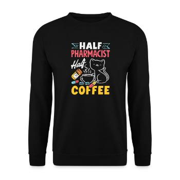 Apotheker Pharmazeutisch-technischer - Unisex Pullover - Schwarz - Vorne - Alina (178cm) & Michal (187cm)