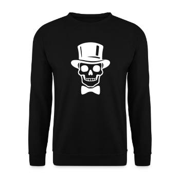 Icône du Crâne du Marié Jga - Sweat-shirt Unisexe - noir - Devant - Alina (178cm) & Michal (187cm)