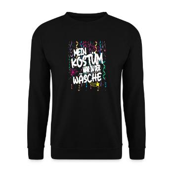 Mon costume était dans la laveuse pour la fête foraine - Sweat-shirt Unisexe - noir - Devant - Alina (178cm) & Michal (187cm)