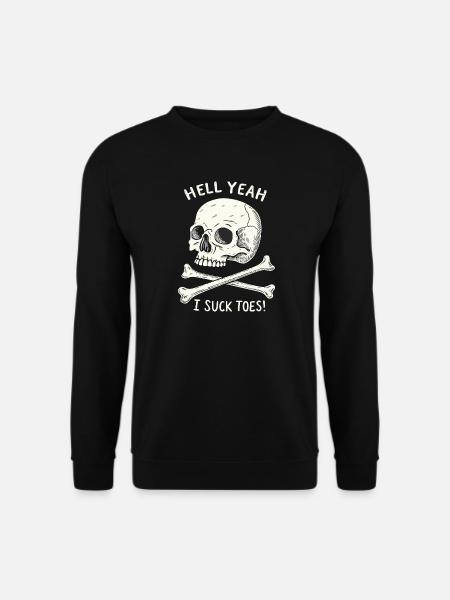 Skull and Bones Toe Fetish - Unisex Sweatshirt - black