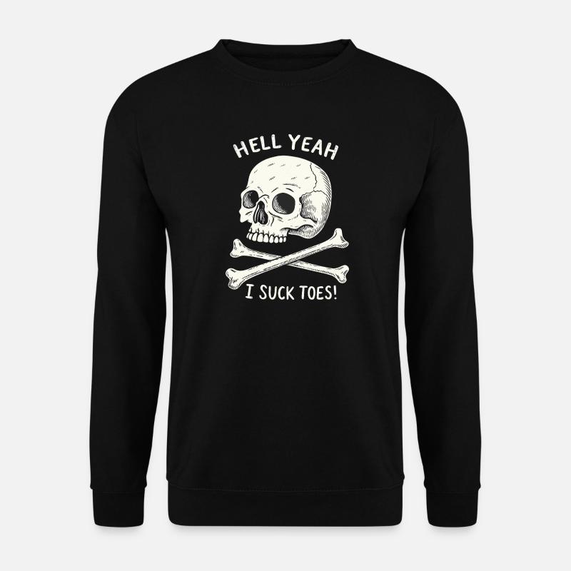 Skull and Bones Toe Fetish - Unisex Sweatshirt - black