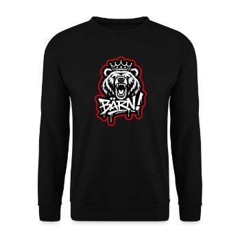 Bärn Graffiti King - Berne - Sweat-shirt Unisexe - noir - Devant - Alina (178cm) & Michal (187cm)