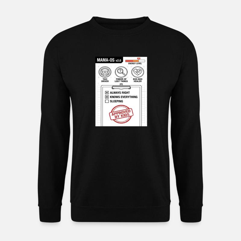 Mama-OS v2.0 Betriebssystem - Unisex Pullover - Schwarz