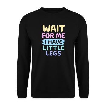 Cute Saying Humor Meme Funny Gift Idea - Unisex Sweatshirt - black - Front - Alina (178cm) & Michal (187cm)
