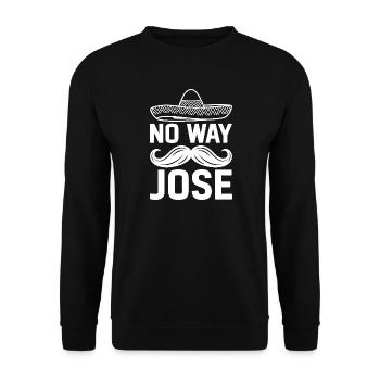 Impossible de voir Jose Sombrero Tee - Sweat-shirt Unisexe - noir - Devant - Alina (178cm) & Michal (187cm)