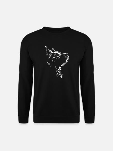 Berger Picard Silhouette Dog Dog Wilsigns - Unisex Sweatshirt - black