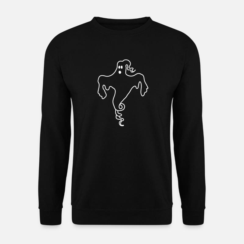 Ghost, Outlines, Halloween Outfits - Unisex Sweatshirt - black