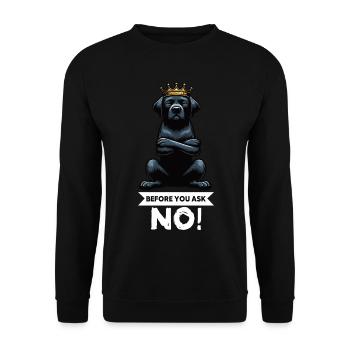 Before You Ask Labrador Labrador Labrador Owner Labrador - Unisex Sweatshirt - black - Front - Alina (178cm) & Michal (187cm)
