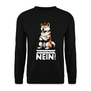 Avant que tu ne demandes, pas d’Akita, AkitaPropriétaire Akitas. - Sweat-shirt Unisexe - noir - Devant - Alina (178cm) & Michal (187cm)