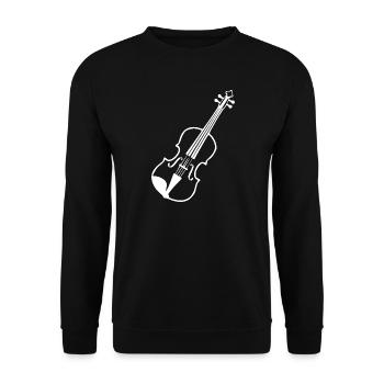 Don musical pour violon et violon - Sweat-shirt Unisexe - noir - Devant - Alina (178cm) & Michal (187cm)