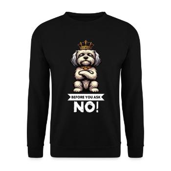Before You Ask Havanese Havanese Keepers Havanese - Unisex Sweatshirt - black - Front - Alina (178cm) & Michal (187cm)