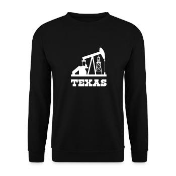 Conception de pompe pour champs pétrolifères du Texas - Sweat-shirt Unisexe - noir - Devant - Alina (178cm) & Michal (187cm)