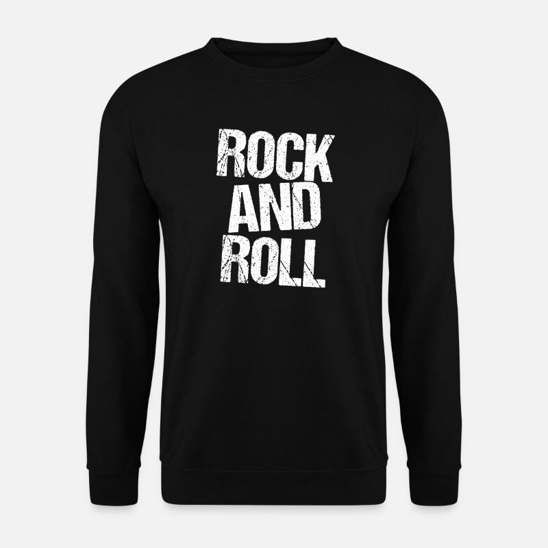 Rock'n'Roll Bold Typografie - Unisex Pullover - Schwarz