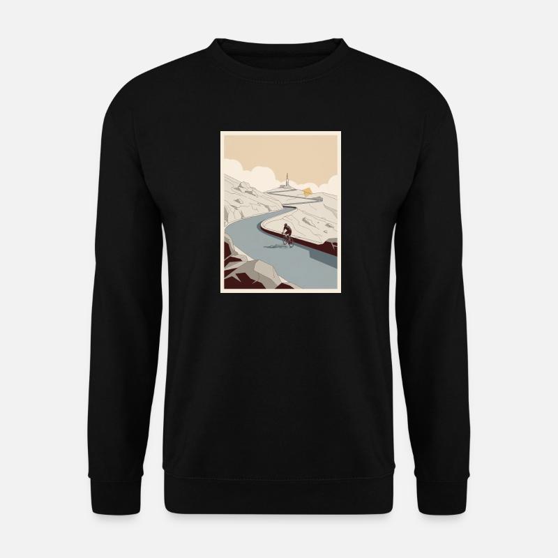 La Grimpe — Souvenir du cyclisme - Sweat-shirt Unisexe - noir