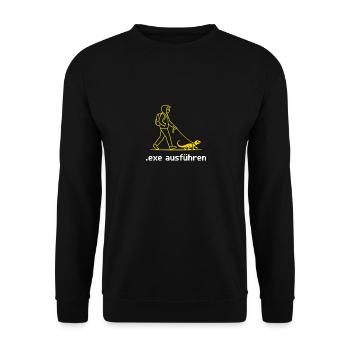 Lustige Admin Geschenke Sys Admin Programmierer - Unisex Pullover - Schwarz - Vorne - Alina (178cm) & Michal (187cm)