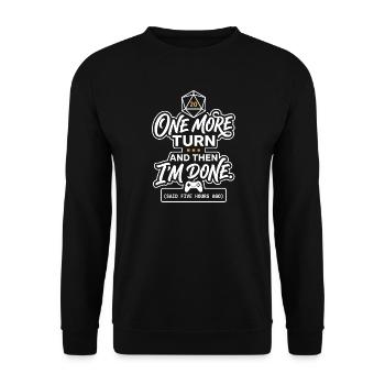 Un tour de plus pour le joueur qui dit D20 - Sweat-shirt Unisexe - noir - Devant - Alina (178cm) & Michal (187cm)