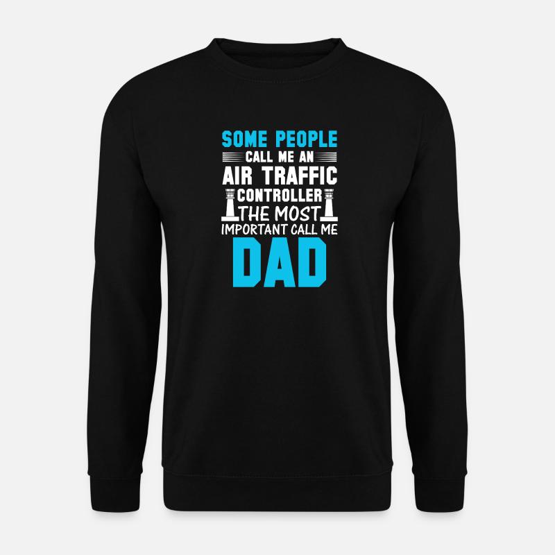 Air Traffic Controller Dad - Unisex Sweatshirt - black