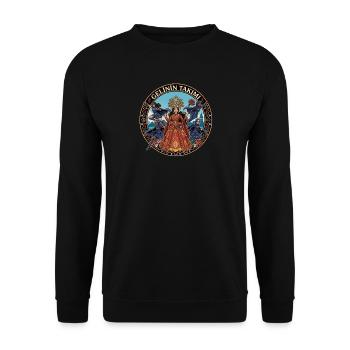 Brautkönigin mit Tänzern - Unisex Pullover - Schwarz - Vorne - Alina (178cm) & Michal (187cm)