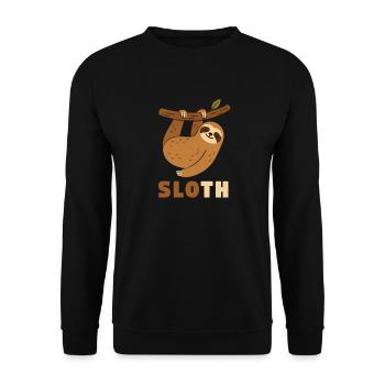 Sloth - Unisex Pullover - Schwarz - Vorne - Alina (178cm) & Michal (187cm)
