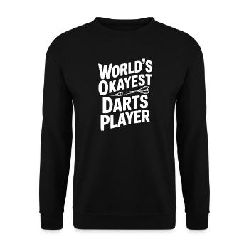 Der beste Dartspieler der Welt - Unisex Pullover - Schwarz - Vorne - Alina (178cm) & Michal (187cm)