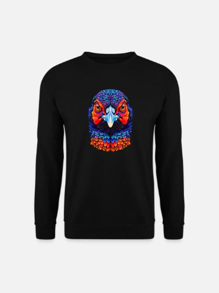 Fasan T-Shirt Vögel Ornithologe Geschenk - Unisex Pullover - Schwarz