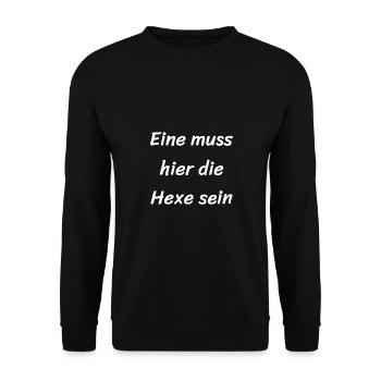 Hexe Zaubern Hexen Mädchen - Unisex Pullover - Schwarz - Vorne - Alina (178cm) & Michal (187cm)