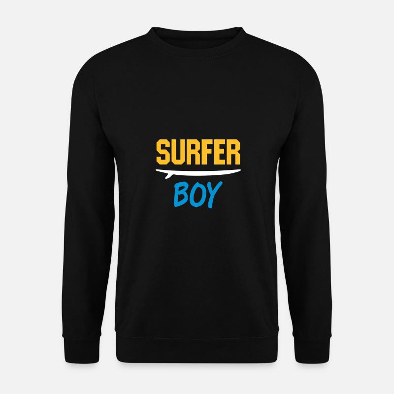 Surfer boy (Surfbrett) - Unisex Pullover - Schwarz