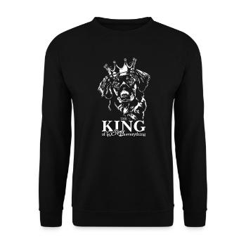 Nova Scotia Duck Tolling Retriever King Dog Dog - Sweat-shirt Unisexe - noir - Devant - Alina (178cm) & Michal (187cm)