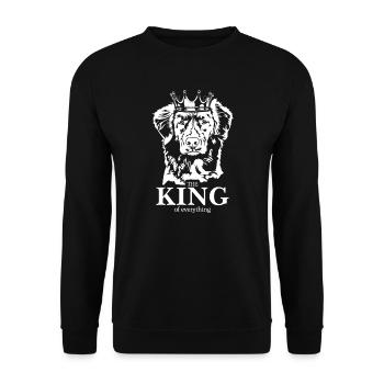 Nouvelle-Écosse Duck Tolling Retriever King Dogs Chien - Sweat-shirt Unisexe - noir - Devant - Alina (178cm) & Michal (187cm)