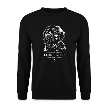 Leonberger Papa Chien Chien Wilsigns - Sweat-shirt Unisexe - noir - Devant - Alina (178cm) & Michal (187cm)