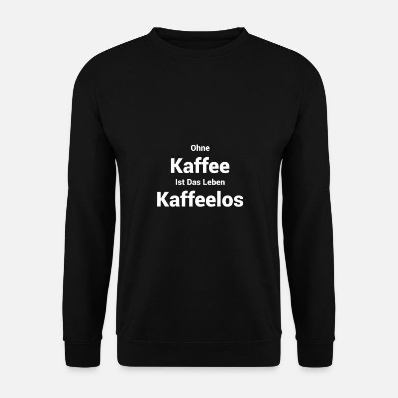 Kaffee - Unisex Pullover - Schwarz