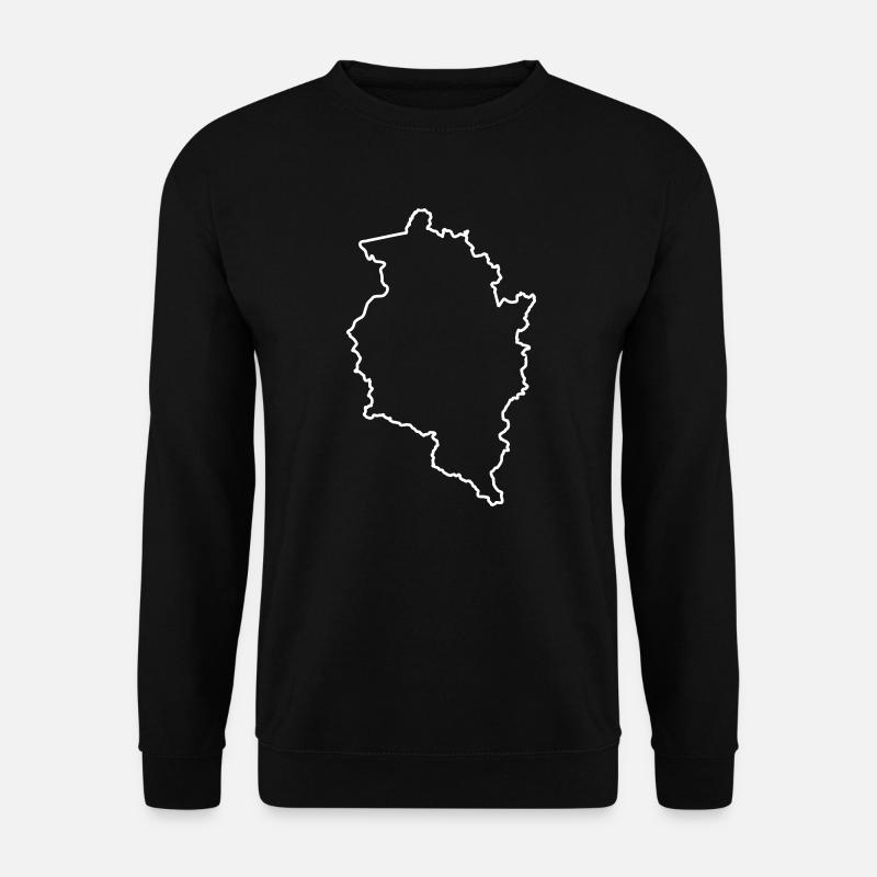 Vorarlberg outline white - Unisex Sweatshirt - black