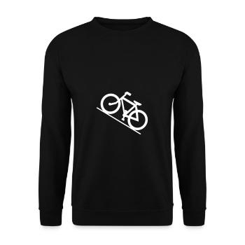 Bicyclette - Sweat-shirt Unisexe - noir - Devant - Alina (178cm) & Michal (187cm)