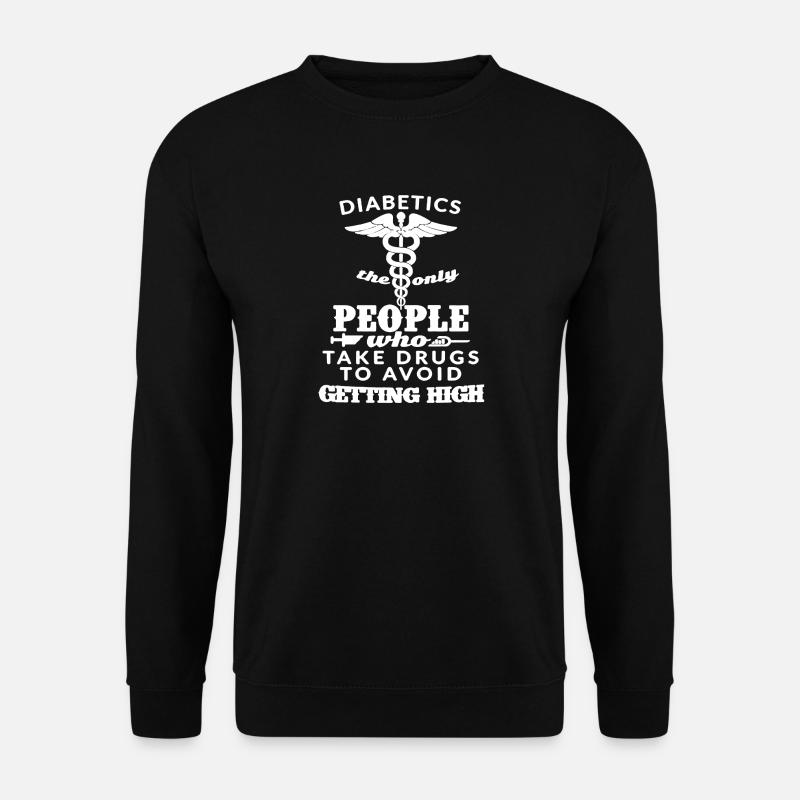 Diabetiker-Hemd - Unisex Pullover - Schwarz