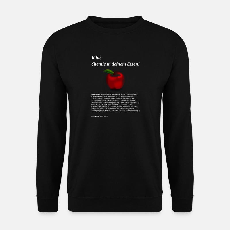 Apfel - Unisex Pullover - Schwarz