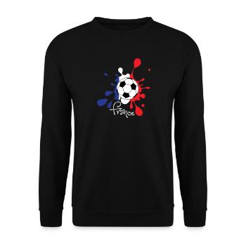 Football - France Coupe du Monde Coupe du Monde WC - Sweat-shirt Unisexe - noir - Devant - Alina (178cm) & Michal (187cm)