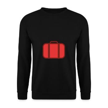 Tasche Koffer Reisen - Unisex Pullover - Schwarz - Vorne - Alina (178cm) & Michal (187cm)
