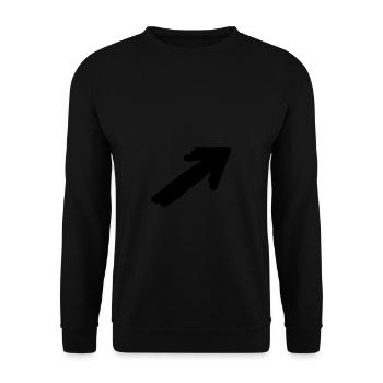 Pfeil Symbole Geschenkidee - Unisex Pullover - Schwarz - Vorne - Alina (178cm) & Michal (187cm)