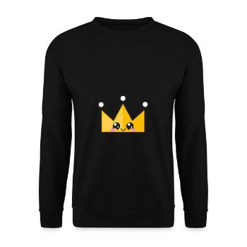 Sweet crown drawing - Unisex Sweatshirt - black - Front - Alina (178cm) & Michal (187cm)