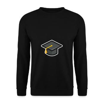 Graduation Hat Graduation Graduation Ceremony - Unisex Sweatshirt - black - Front - Alina (178cm) & Michal (187cm)