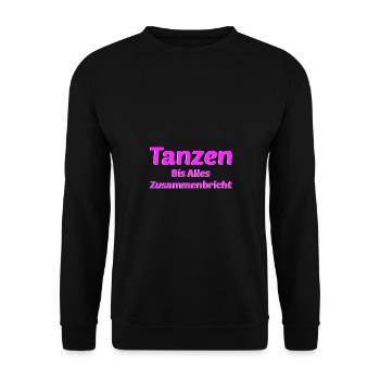 Tanzen Tanz Mädchen Hobby - Unisex Pullover - Schwarz - Vorne - Alina (178cm) & Michal (187cm)