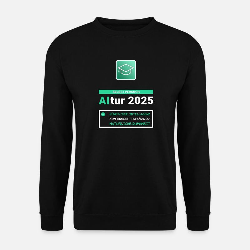 Selbstversuch AItur - Abi 2025 - Abimotto - Unisex Pullover - Schwarz