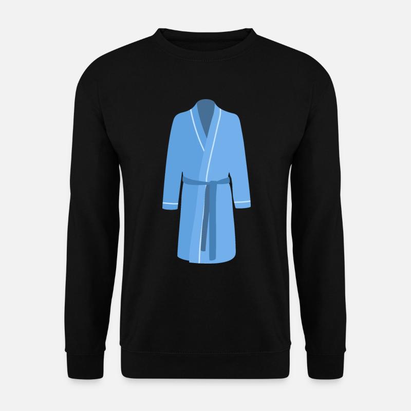 blue bathrobe - Unisex Sweatshirt - black