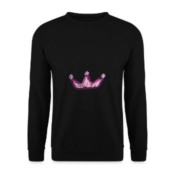 Queen Crown Cute - Unisex Sweatshirt - black - Front - Alina (178cm) & Michal (187cm)
